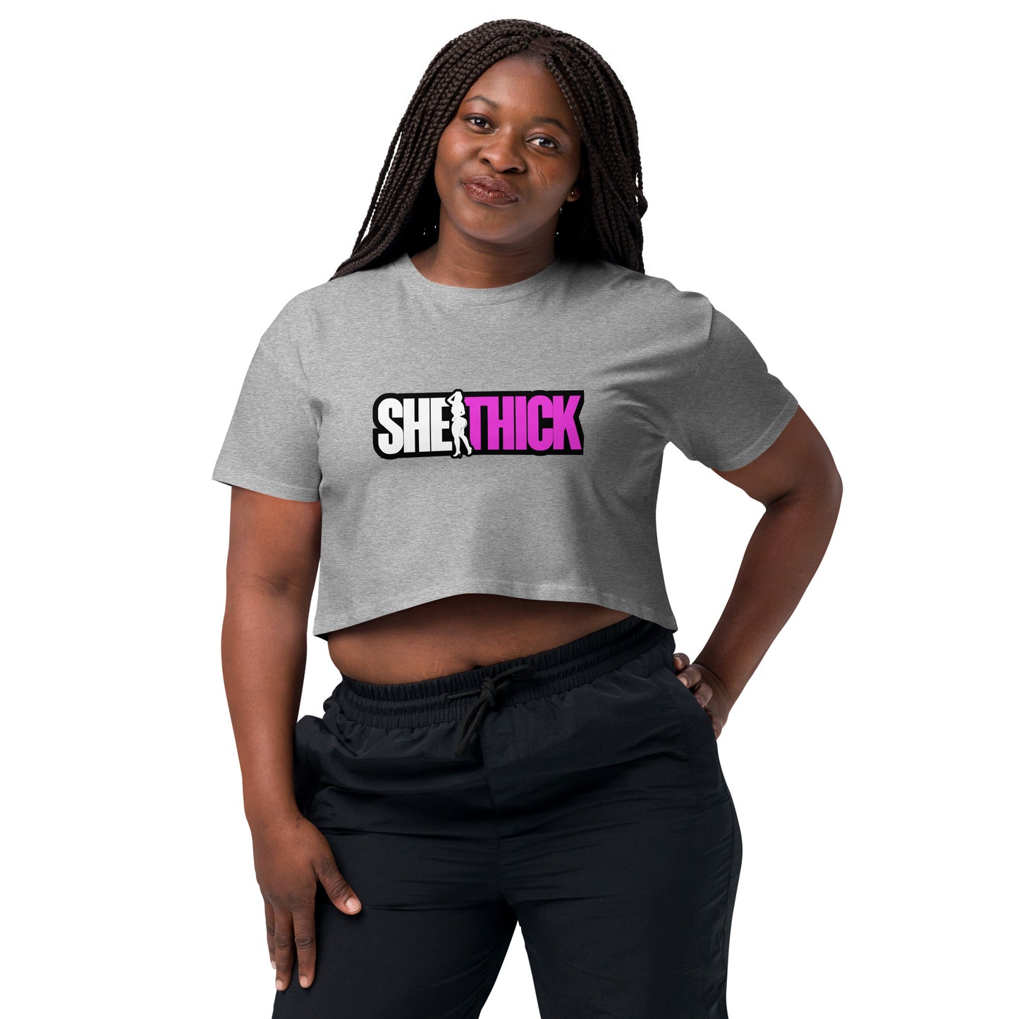 "She Thick" Crop Top