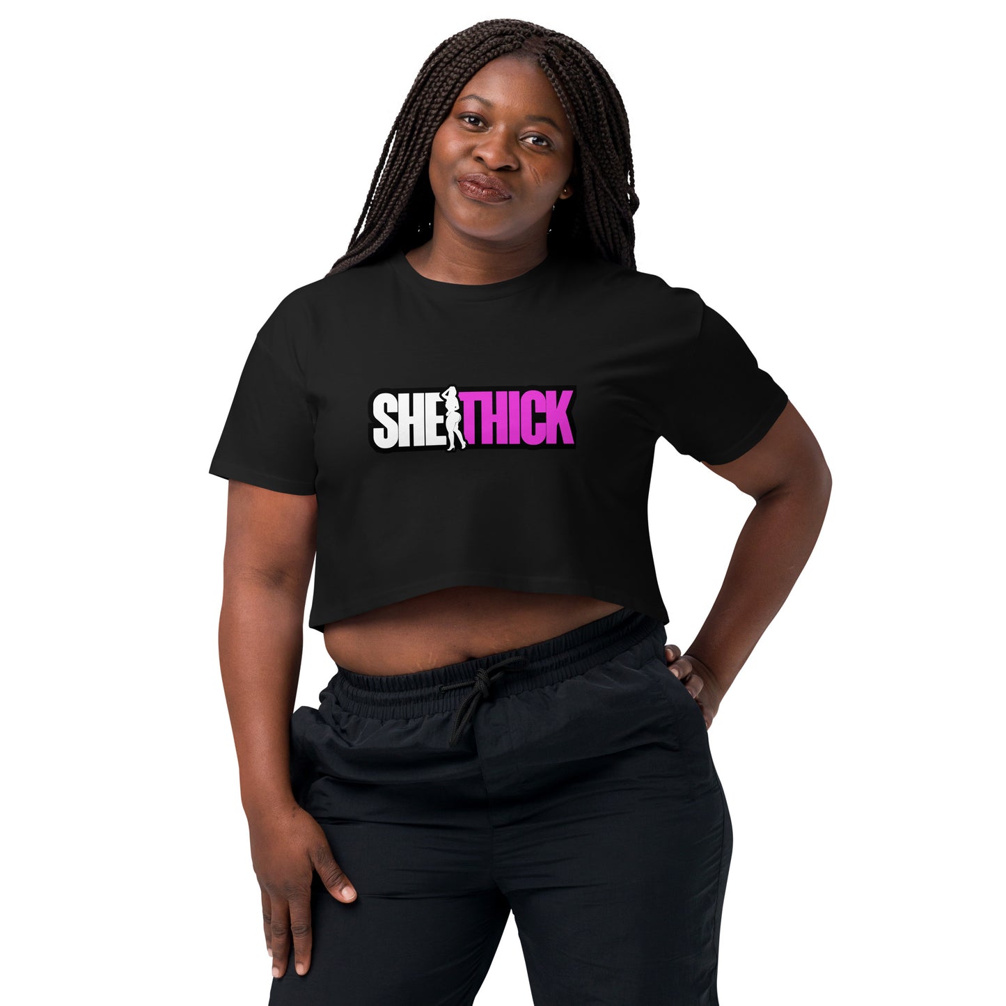 "She Thick" Crop Top