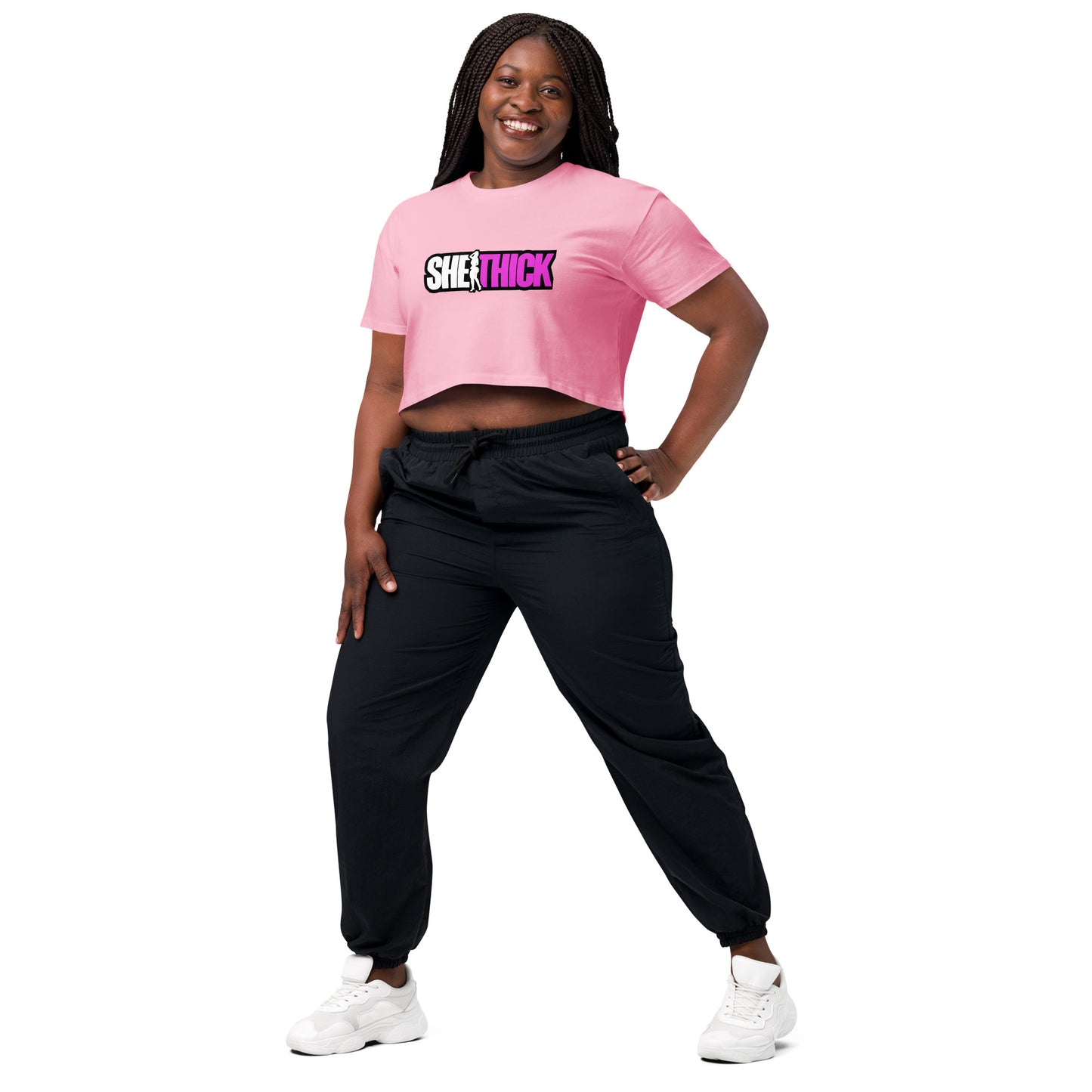 "She Thick" Crop Top