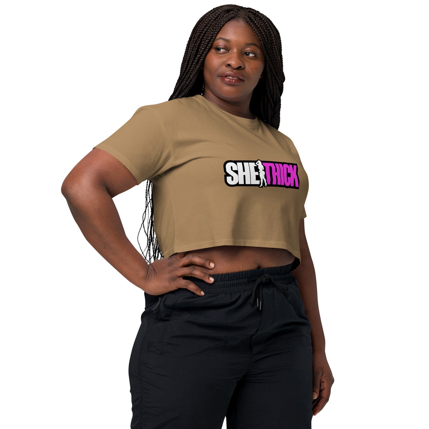 "She Thick" Crop Top