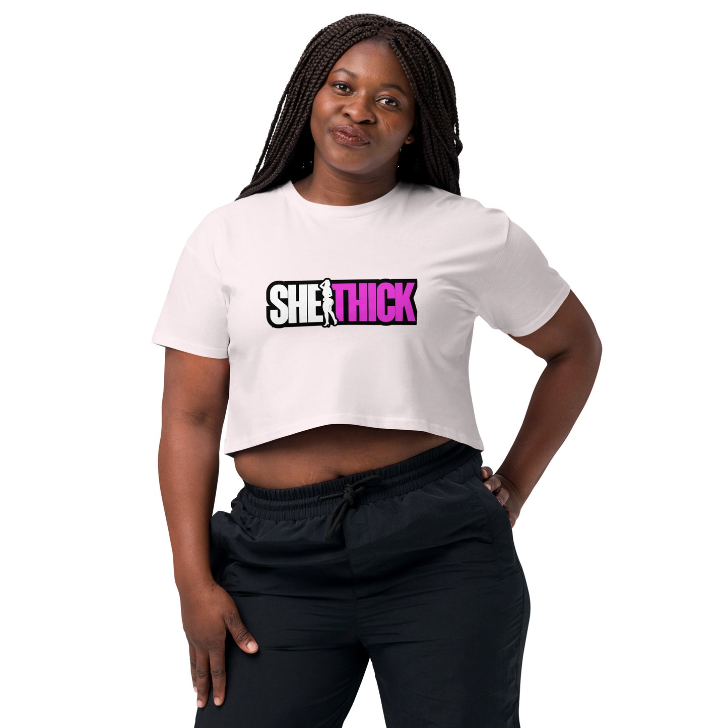 "She Thick" Crop Top