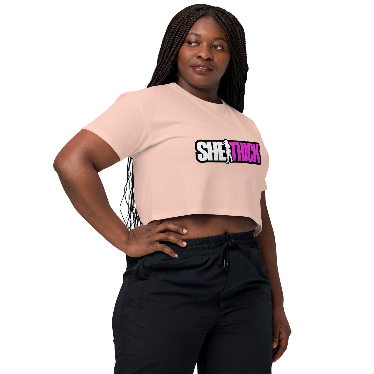 "She Thick" Crop Top